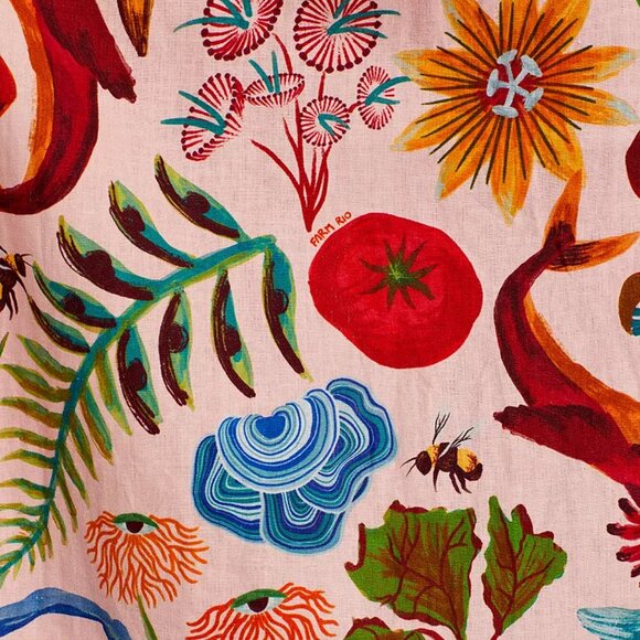 FARM Rio ~ Bright Farm Beige Strapless Maxi Dress - Picture 4 of 8